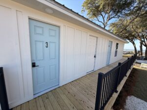 door to casita at Fort Morgan