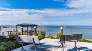 waterfront at Fort Morgan